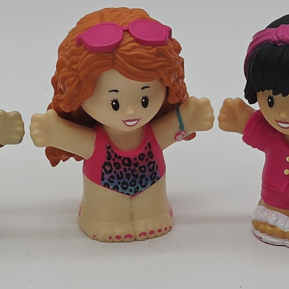 Lot 4 Fisher-Price Little People Barbie Race Car Swimming African American *READ - Picture 4 of 16